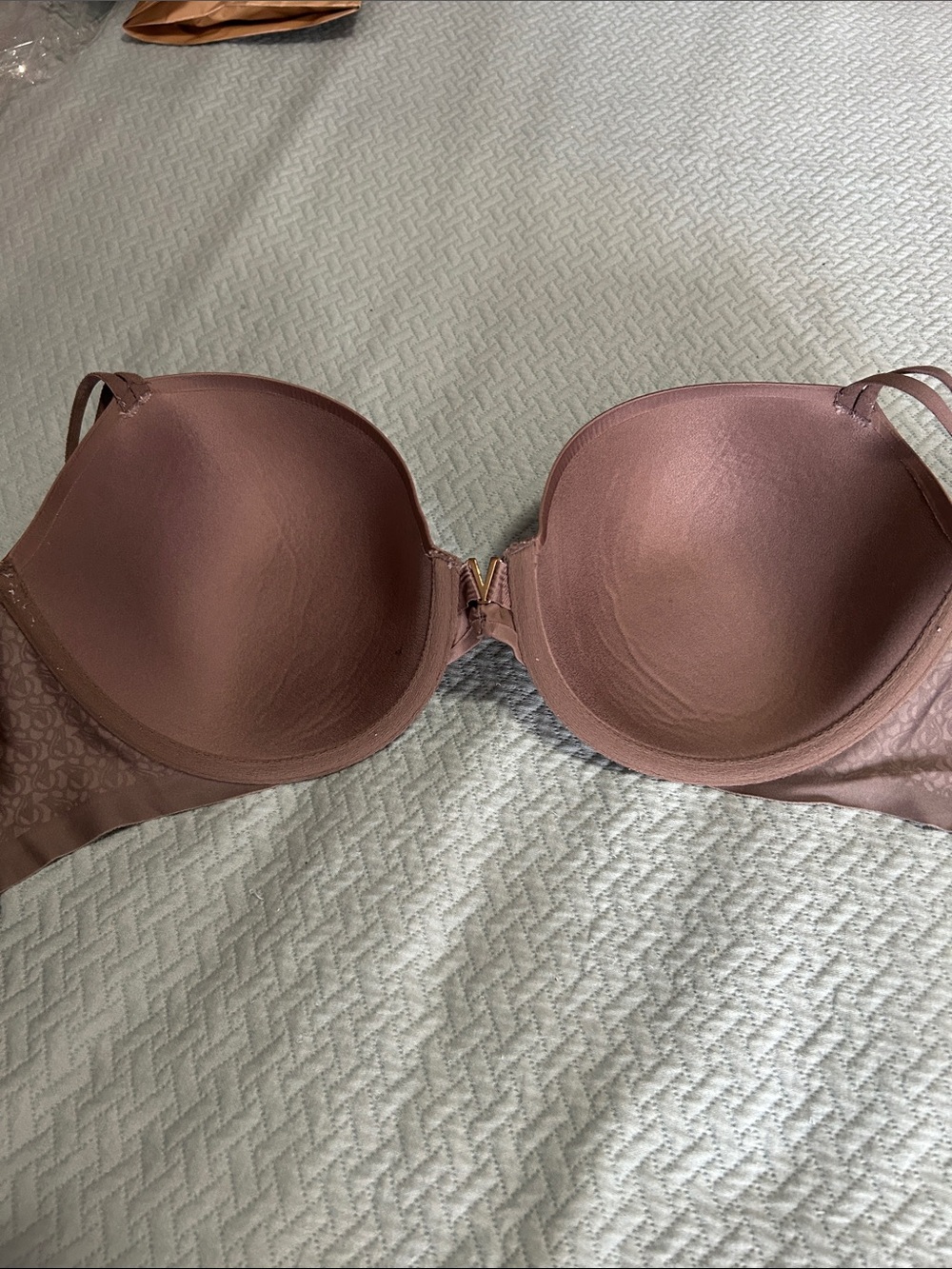 Victoria's Secret Smooth Push-Up Bra in Brown size 38 D nwot - Picture 4 of 4